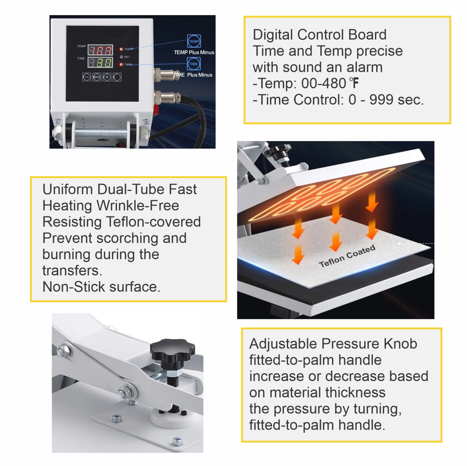 Epson Printer with DTF Ink + Heat Press 15"X15" Printing Heat Transfer T-Shirt