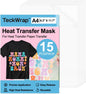 Heat Transfer Mask for Heat Transfer Paper for T-Shirts 15PCS, 8.3" X 11.7" Masking Film Clear Iron on Transfer Tape for HTV Printable Heat Transfer Vinyl, Heat Transfer Mask Sheets