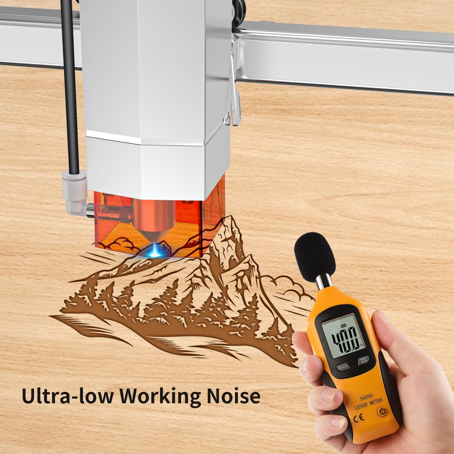TOOCAA Air Assist Pump Kit for TOOCAA L2 and Most of Laster Cutter & Engraver,Air Assist with Adjustable 30L/Min - Faster and Deeper Cutting, Remove Smoke & Clean Surface, Protect Laser Lens,Low Noise