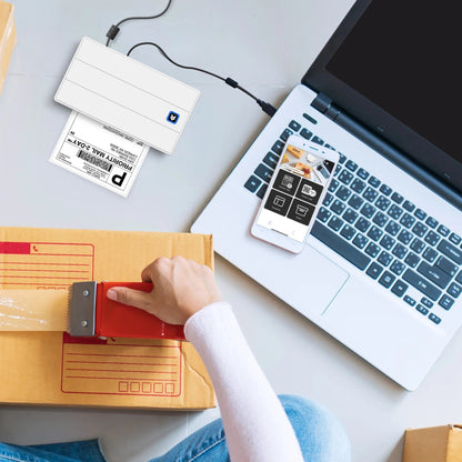 Bluetooth Thermal 4X6 Shipping Label Printer Bundle for Packages & Small Business - Android, Ios & Windows Compatible