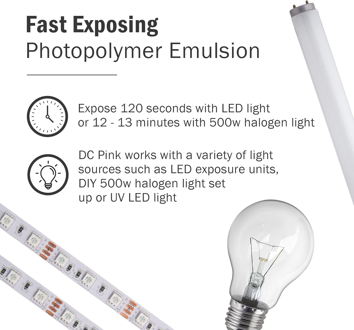 Ecotex DC Pink Screen Printing Emulsion (Pint - 16Oz.) - Diazo Required Photo Emulsion for Silk Screens and Fabric - for Plastisol and Water Based Ink, Printing Supplies