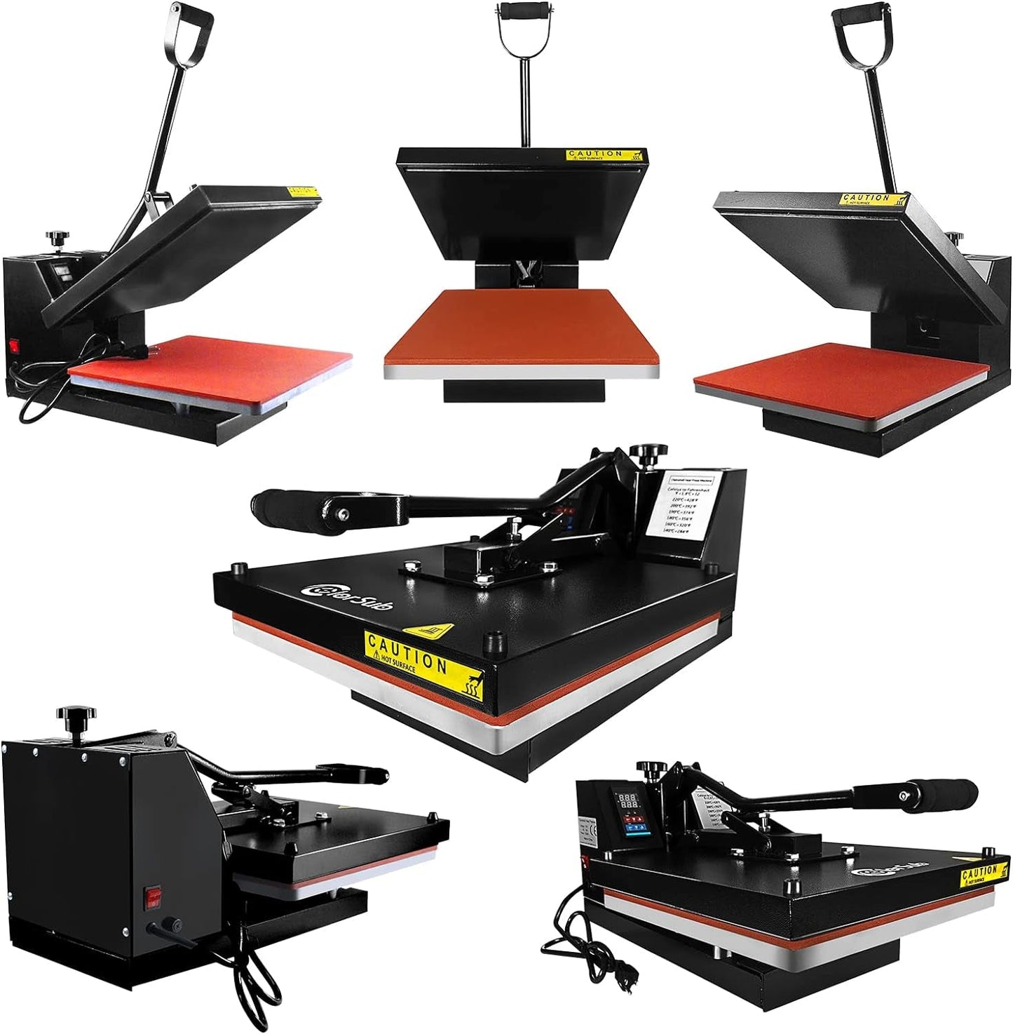 Clamshell Heat Press Machine 15X15 Inch Professional Factory Heat Transfer Sublimation Presses for T-Shirt