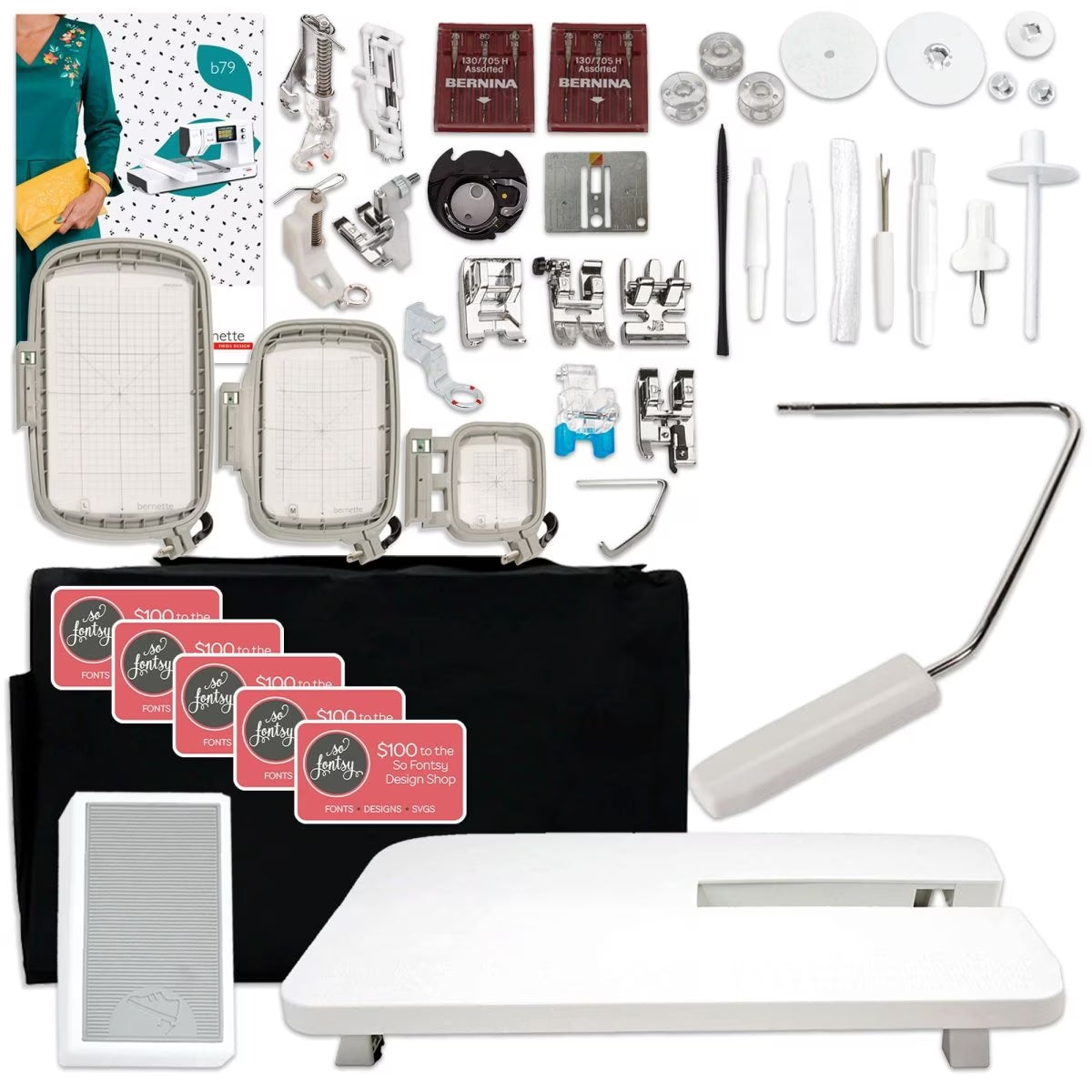Bernette B79 Sewing & Embroidery Machine with Silhouette Cameo 5 Alpha