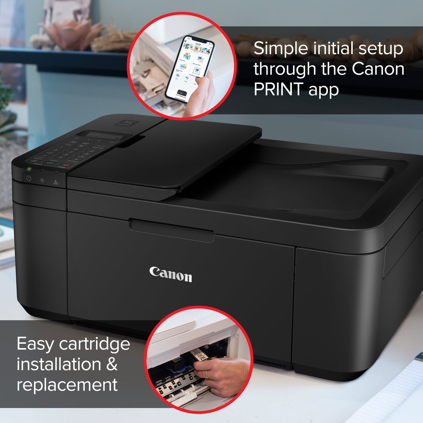 Canon PIXMA TR4722 All-In-One, Wireless Color Inkjet Printer for Home Office Use