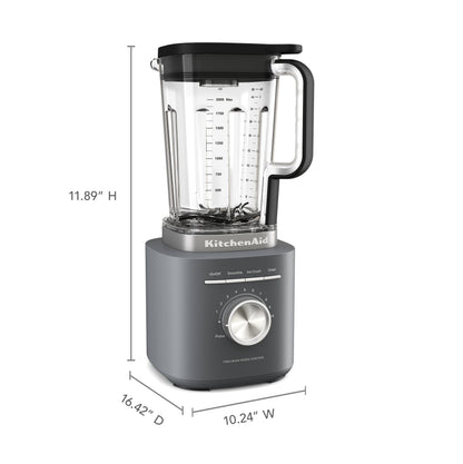 68 Oz Pure Power Blender, 1700 Watt Peak Power*, Matte Charcoal Grey
