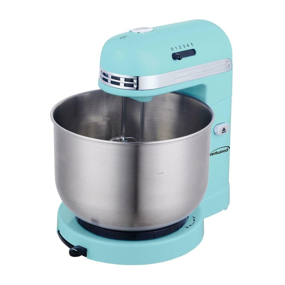 SM-1162BL 5-Speed Stand Mixer with 3.5 Qt Stainless Steel Mixing Bowl, Blue