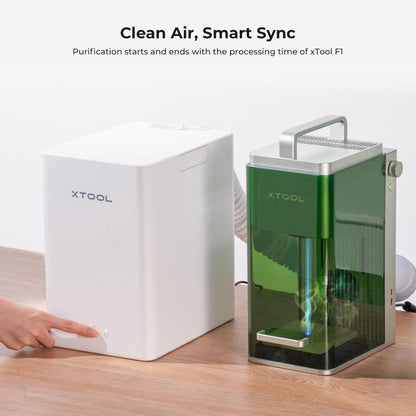 F1 Desktop Smoke Air Purifier, Fume Extractor with 3-Layer Filtration, Hepa Portable for  F1 Laser Engraver Only, Air Purifier for Laser Engraver for Wood and Metal