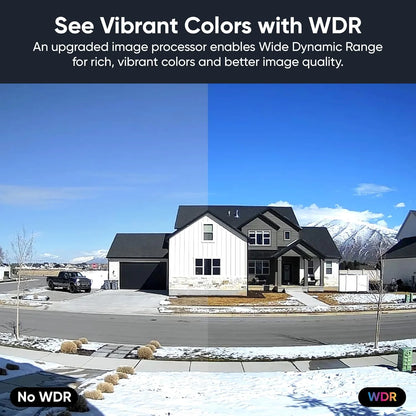 Cam V4 2.5K QHD Smart Home Wifi Security Camera Indoor/Outdoor, Motion Detection, Color Night Vision and Spotlight