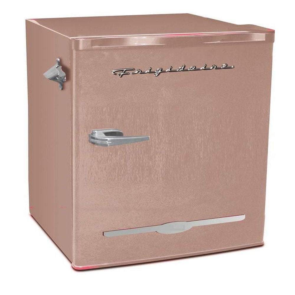 3.2 Cu Ft Retro Compact Refrigerator with Side Bottle Opener EFR376, Coral