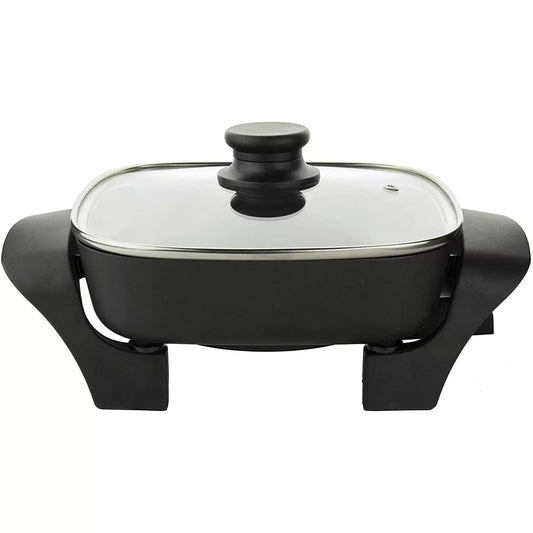 8-Inch Nonstick Electric Skillet with Glass Lid