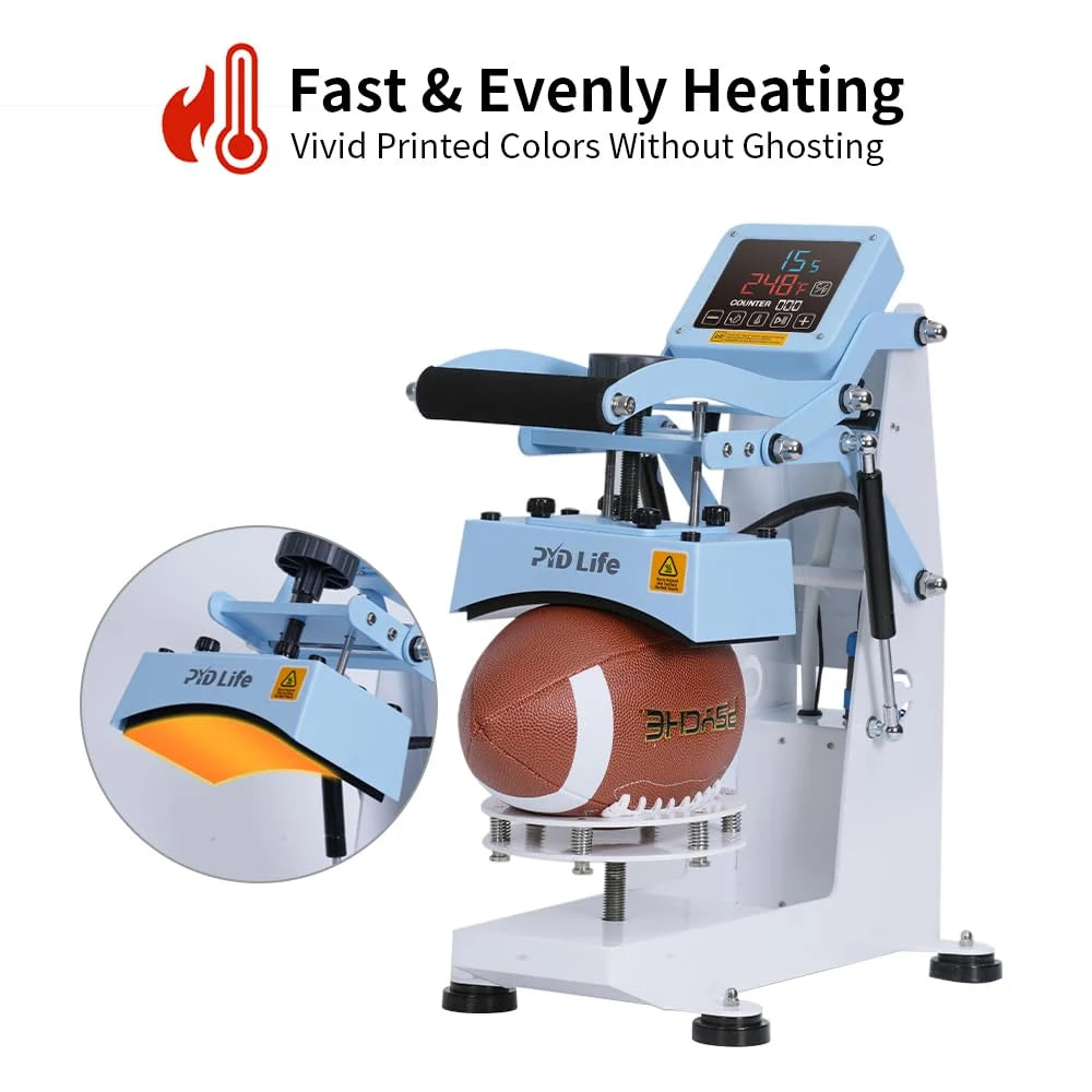 H1B Ball Heat Press Machine for Basketball Rugby Football Volleyball