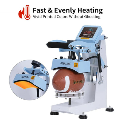 H1B Ball Heat Press Machine for Basketball Rugby Football Volleyball