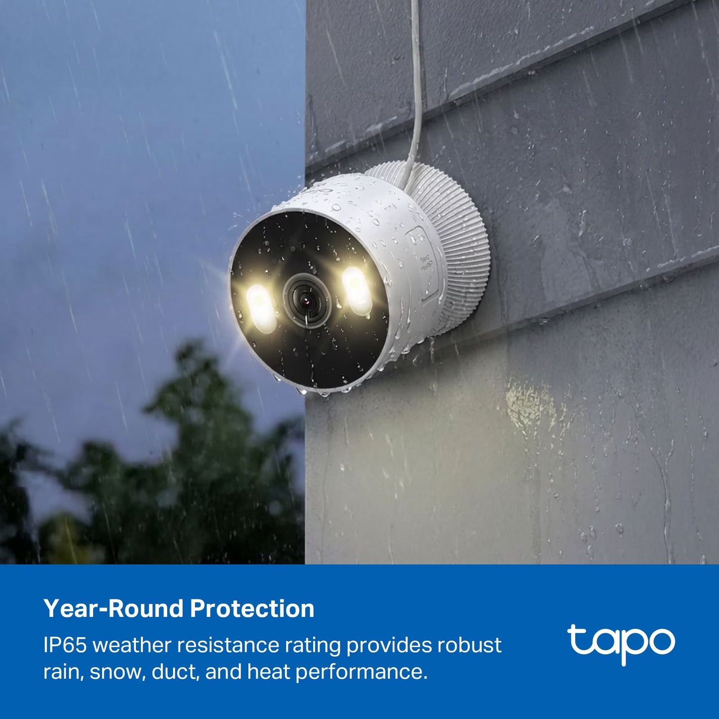 Tapo TCW61 Indoor/Outdoor HD Security Camera with Color Night Vision, Free Smart AI Detection, No Subscription Needed, 2-Way Audio, Local Storage, Alexa & Google Home Compatible