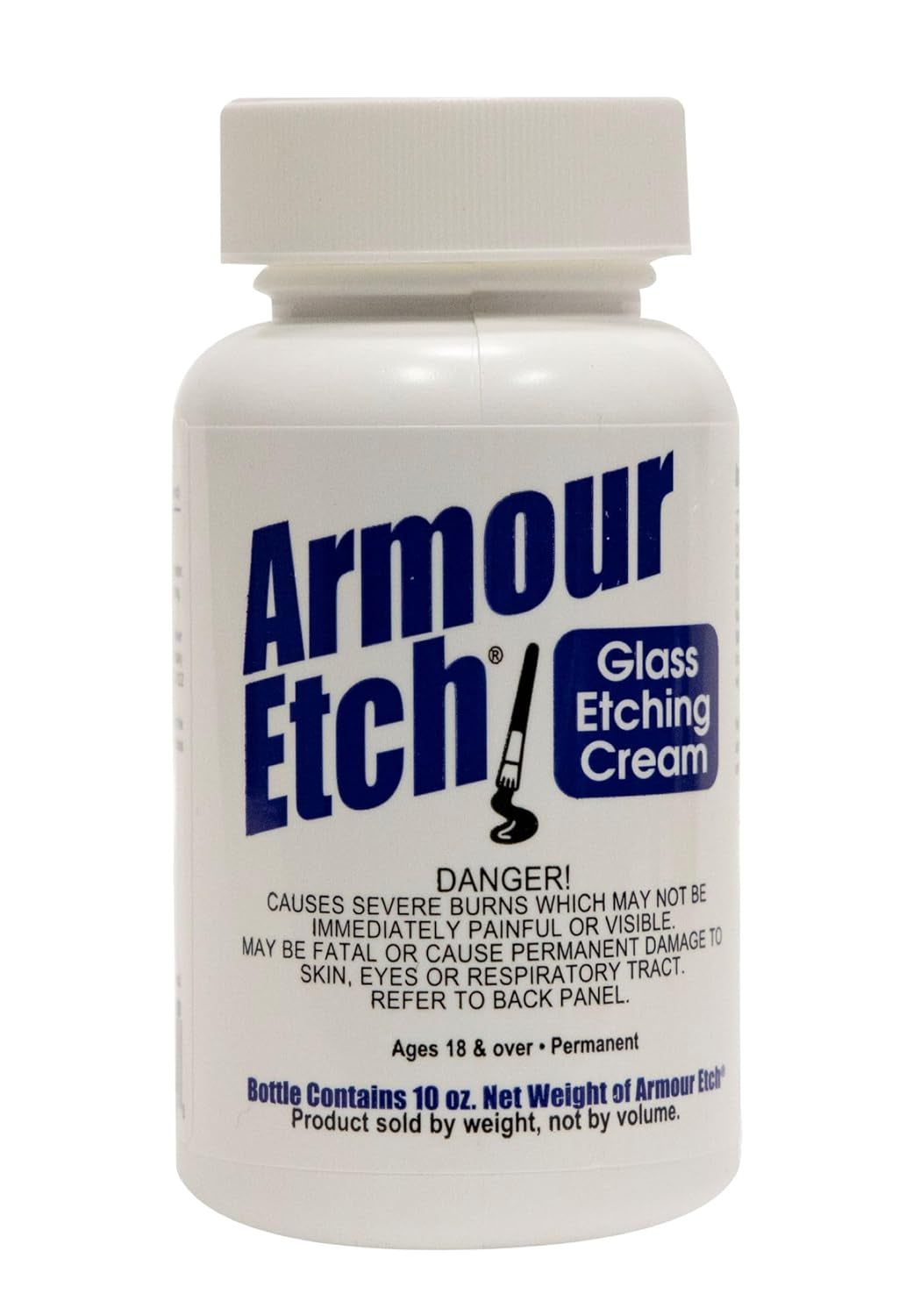Armour Etch Glass Etching Cream - Create Stunning Designs on Glass Surfaces - Etching Cream for Glass by Armour Products - 10 Oz Net Weight
