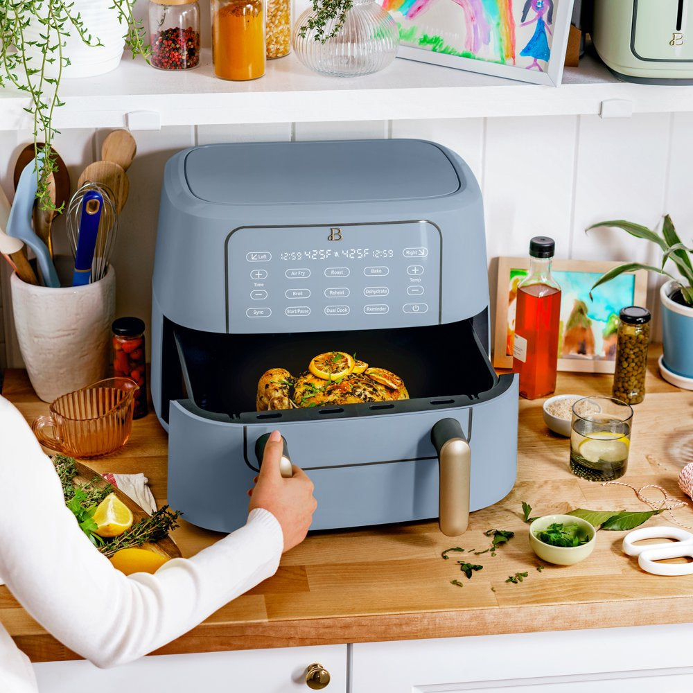 9QT Trizone Air Fryer, Cornflower Blue by Drew Barrymore