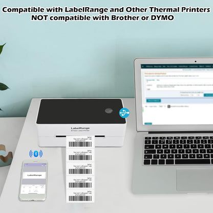 2X1 Inch Thermal Labels, Self Adhesive Direct Thermal 2X1 Barcode Labels, White, 1000 Sheets per Roll, 1 Roll