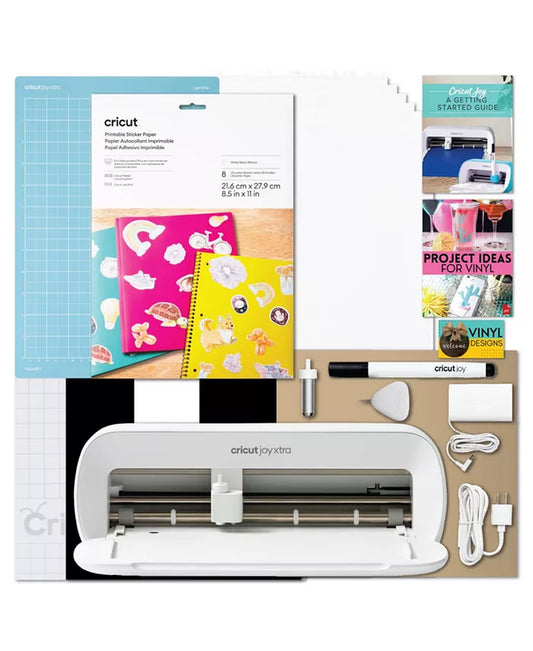 Joy Xtra Cutting Machine with Printable Sticker Paper Bundle