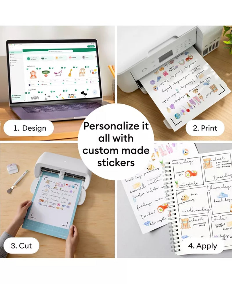 Joy Xtra Cutting Machine with Printable Sticker Paper Bundle