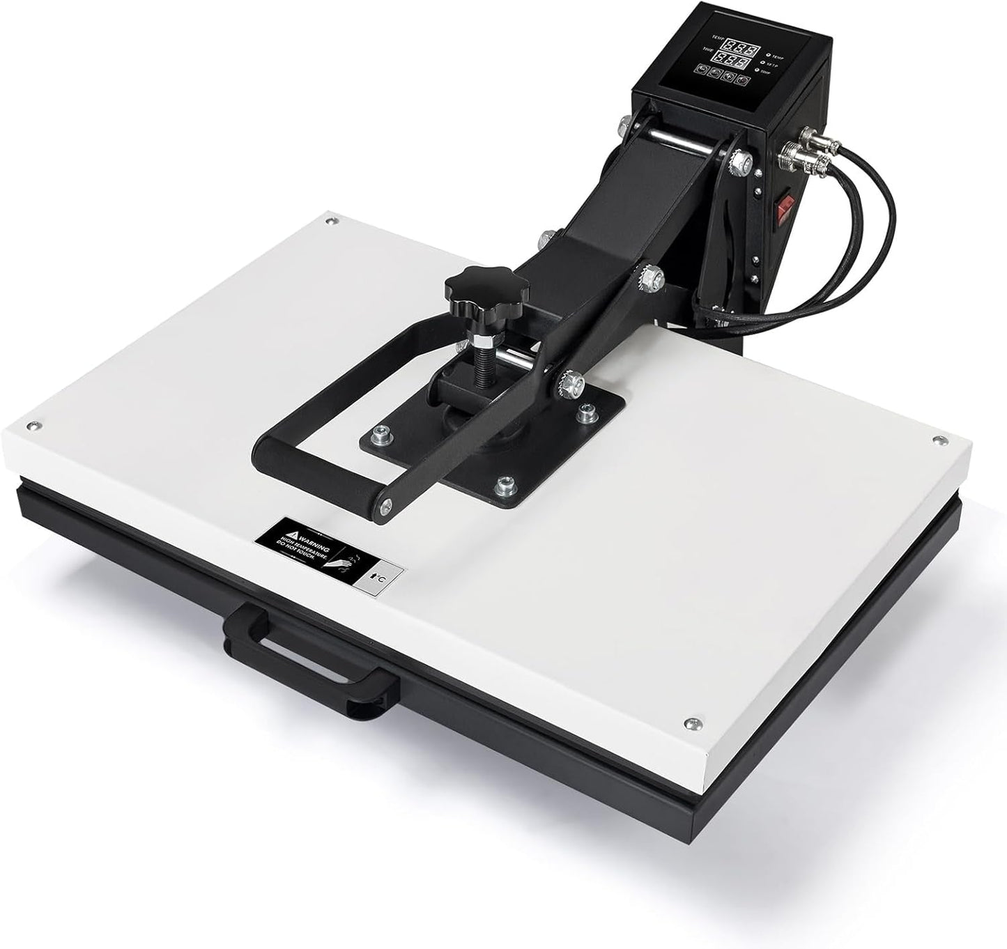 SPECRAFT 16X24 Heat Press, Industrial Digital Sublimation Machine for T-Shirts, Clamshell Design with Sewing Rulers, White