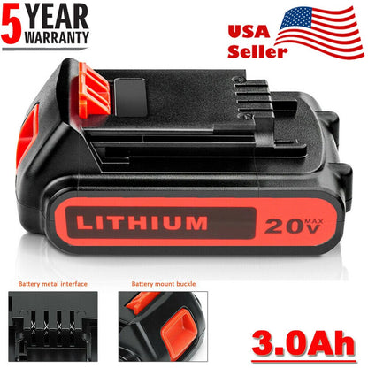 3.0Ah for  20V Lithium MAX Battery 20 Volt Li-Ion LBXR20 LBXR2020