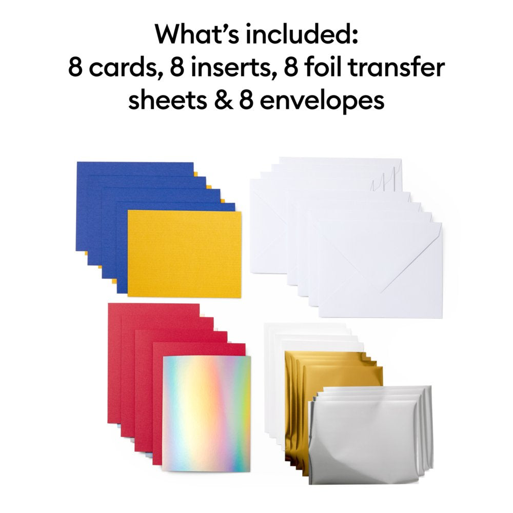 Joy™ Foil Transfer Insert Cards, Celebration Sampler - A6