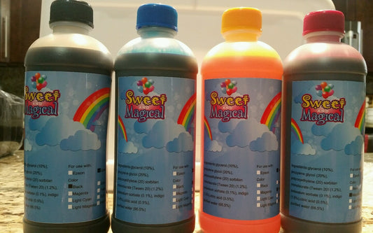 Edible Ink Refill Kit for Canon& Epson Printers 500 Ml Half Liter 4 Bottles