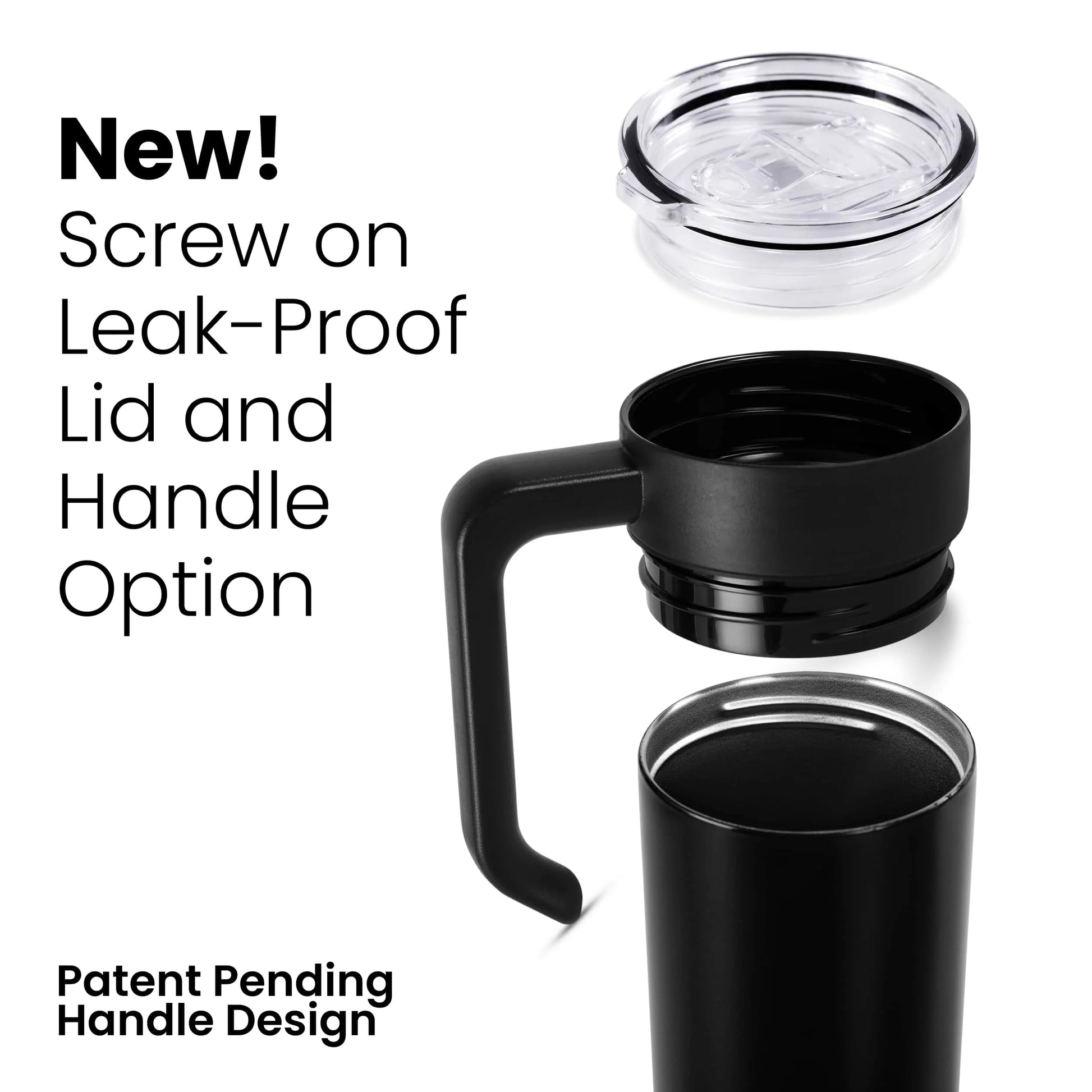 Makerflo 20Oz Skinny Powder Coated Glossy Tumbler with Handle Option – Leak-Proof Lid, Silicone Straw & Gift Box – Customizable with Laser Engraving, UV Printing, Epoxy & UV DTF (Purple)