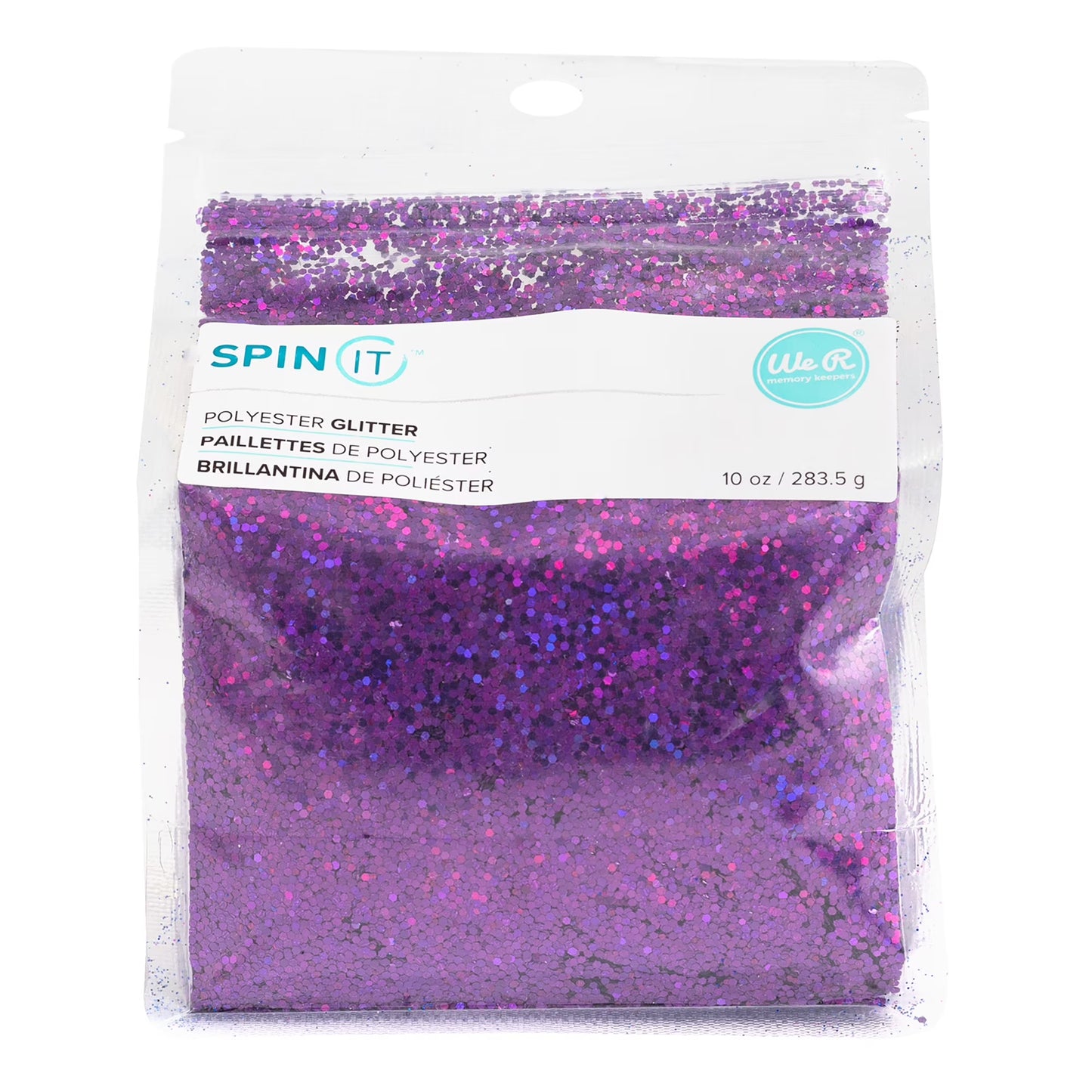 We R Spin It Chunky Glitter 10Oz-Purple