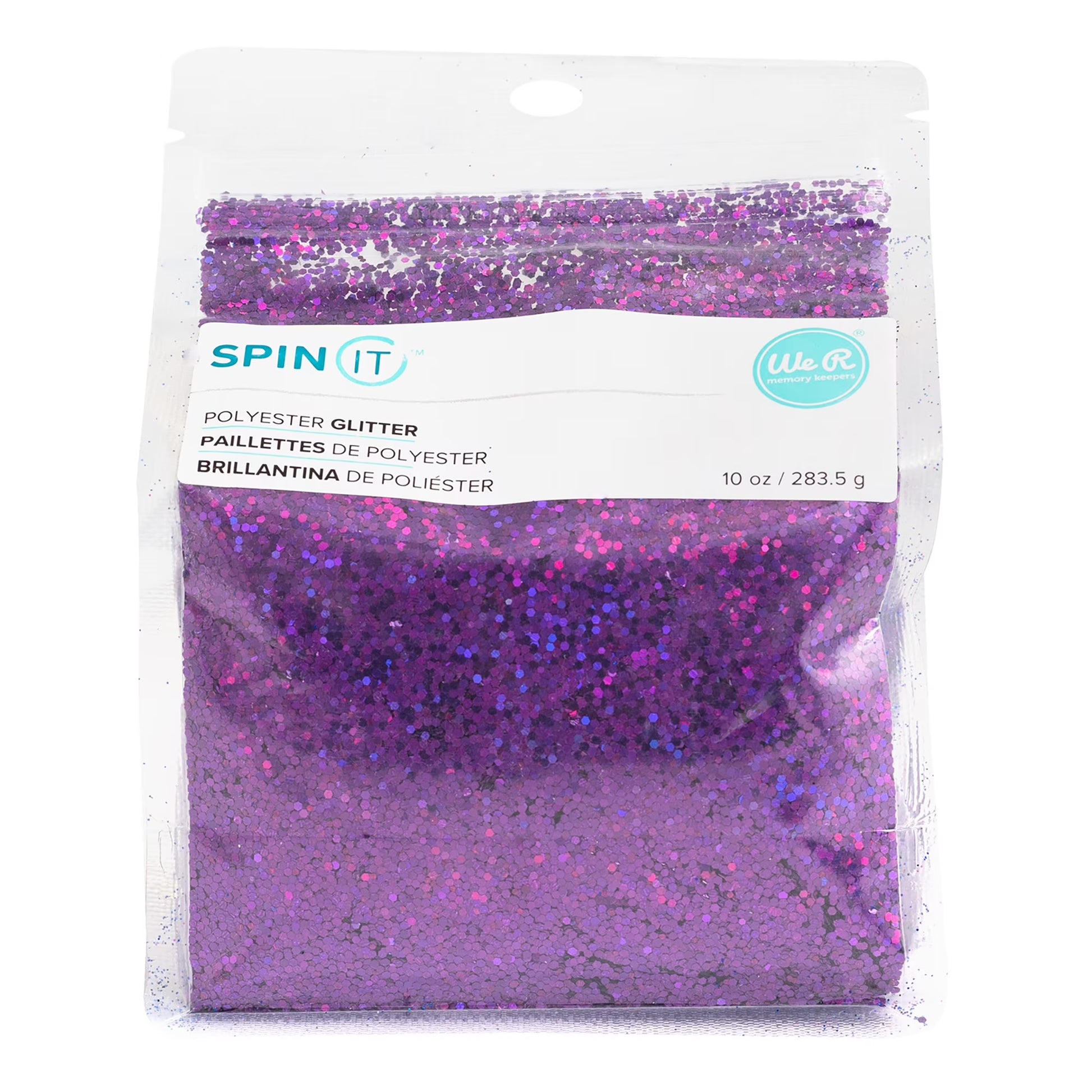 We R Spin It Chunky Glitter 10Oz-Purple