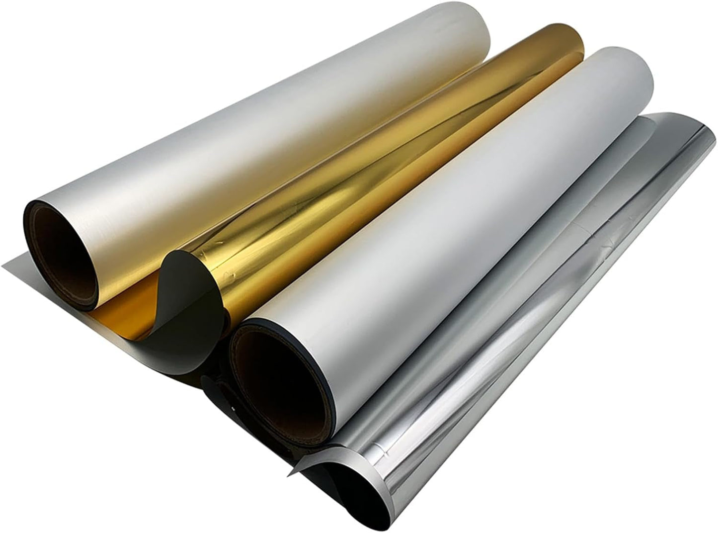H-E DTF Foil Film 13In X 65.6Ft Gold Foil DTF Transfer Film, Cold Peel Gold/Silver Foil DTF Transfer Film (G Old)