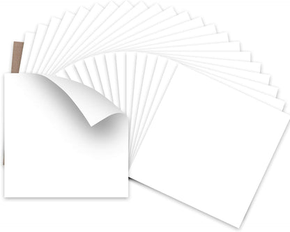 White HTV Heat Transfer Vinyl Bundle: 24 Pack 12"X12" Iron on Vinyl Sheets for T-Shirt (1 PTFE Sheet Included), PU HTV Easy to Cut & Weed for Heat Design