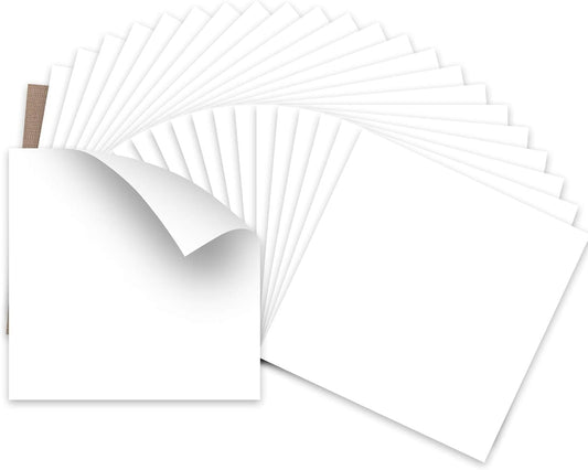 White HTV Heat Transfer Vinyl Bundle: 24 Pack 12"X12" Iron on Vinyl Sheets for T-Shirt (1 PTFE Sheet Included), PU HTV Easy to Cut & Weed for Heat Design