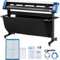 Vinyl Cutter 53 Inch Vinyl Cutter Machine Semi-Automatic DIY Vinyl Printer Cutter Machine Manual Positioning Sign Cutting with Floor Stand Signmaster Software