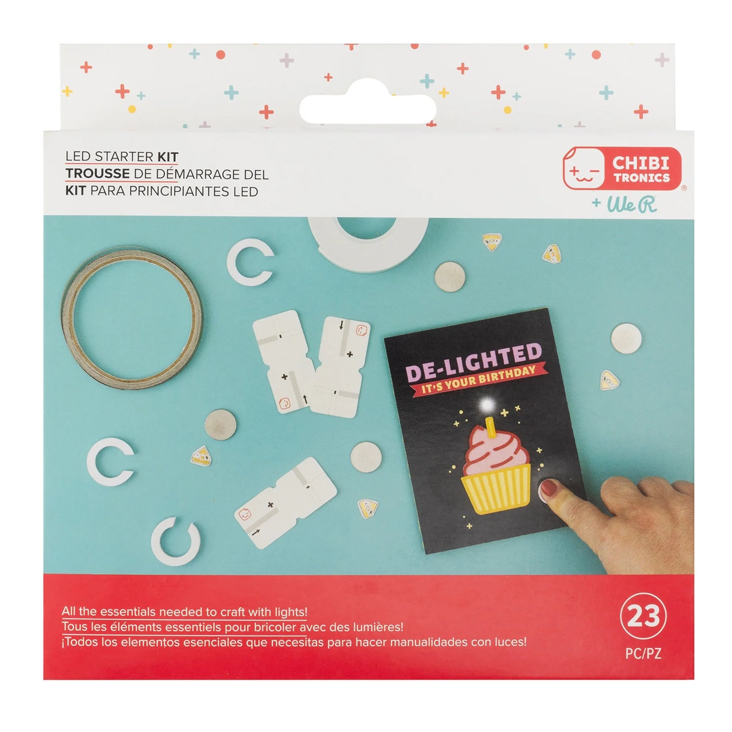 We R Chibitronics Mini Starter Kit-White/Blue/Pink/Yellow