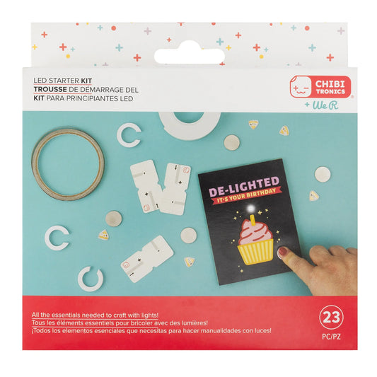 We R Chibitronics Mini Starter Kit-White/Blue/Pink/Yellow