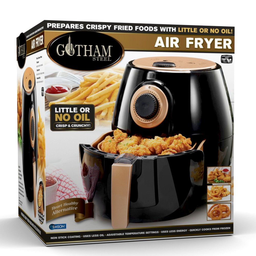 As Seen on TV  Air Fryer XL 3.8 Liter with Rapid Air Technology for Oil Free Healthy Cooking Adjustable Temperature Control with Auto Shutoff