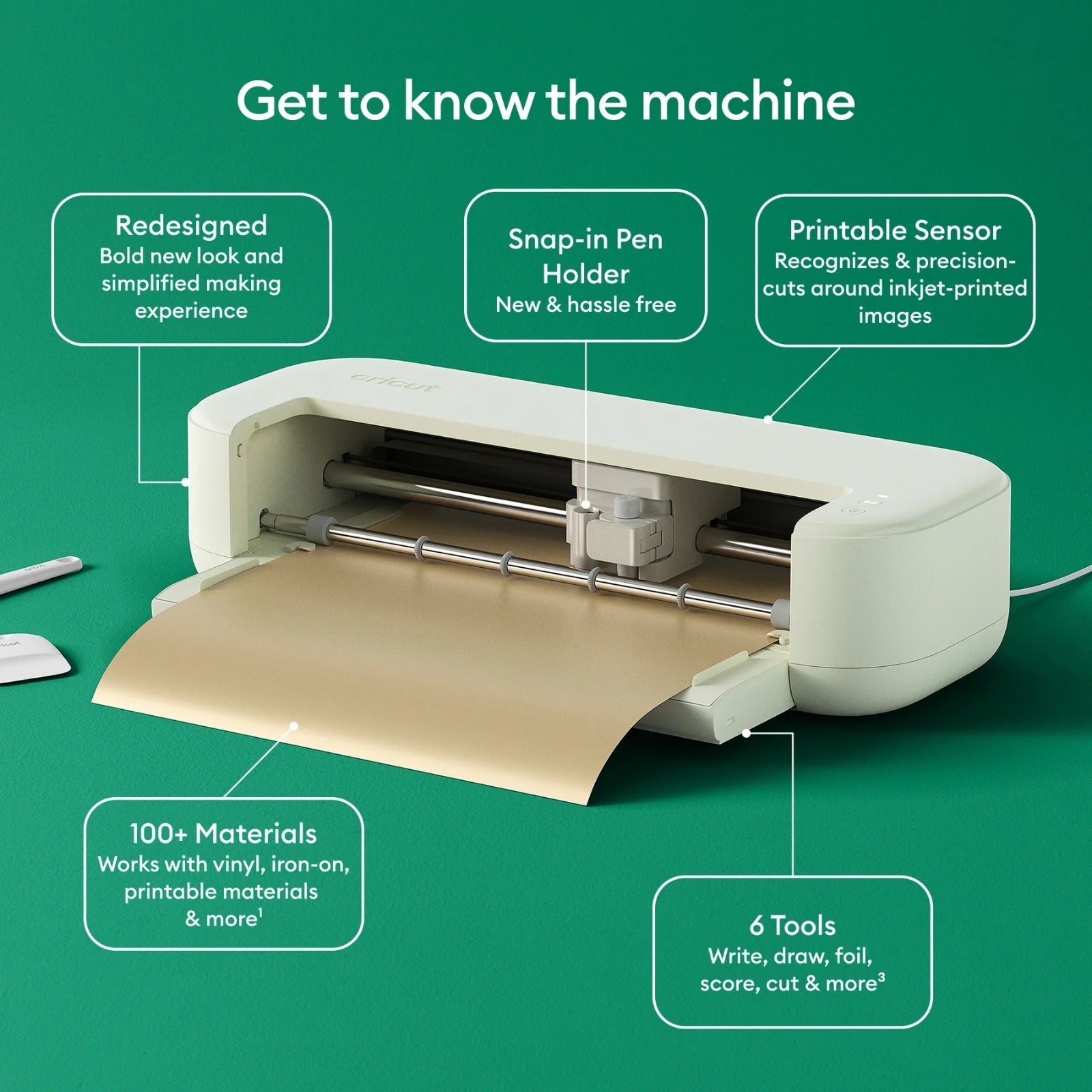 Cricut Explore 5 Machine Bundle with Easypress 9X9, Smart Vinyl & Smart Iron-On Sheets and 100+ Project Design Ebook - DIY Cutting Machine for Vinyl, HTV, T-Shirts & Home Decor