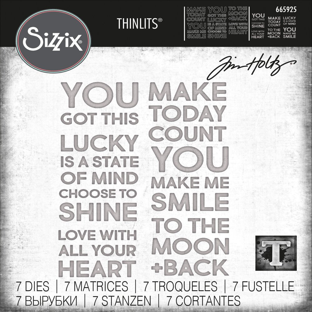 ® Thinlits® Die Set 7PK - Bold Text #2 by Tim Holtz®