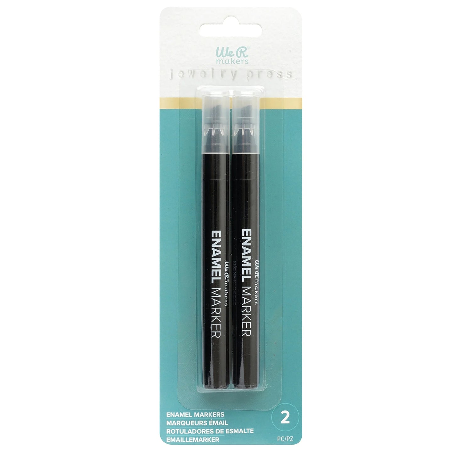 We R Makers Jewelry Press Enamel Pens 2/Pkg-Black