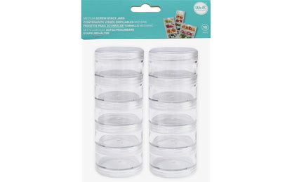 We R Memory Stack Jars Screw Top Medium 10Pc