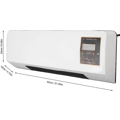 8000 BTU Mini Split Air Conditioner & Space Heating, 208/230V, Ac Unit with Remote Controlled for Bedroom, White