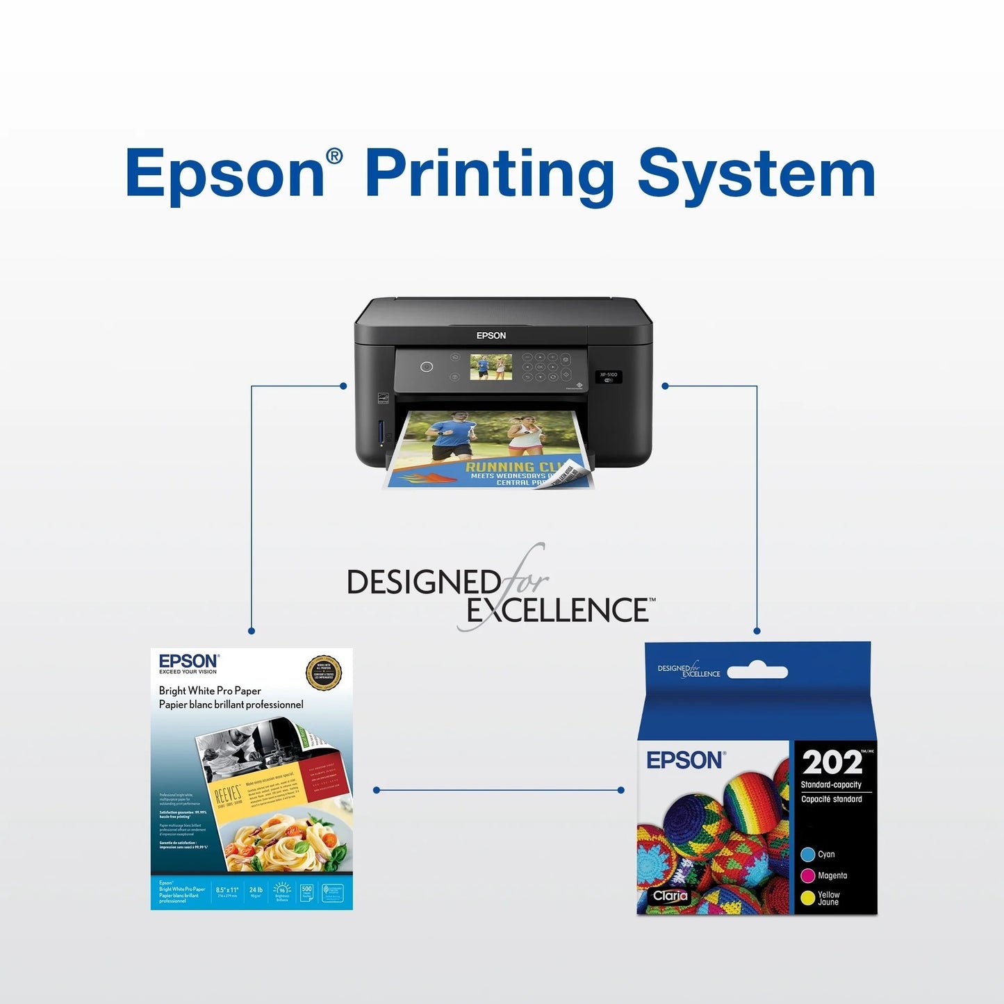 202 Standard-Capacity Black Ink Cartridge for XP-5100 and WF-2860