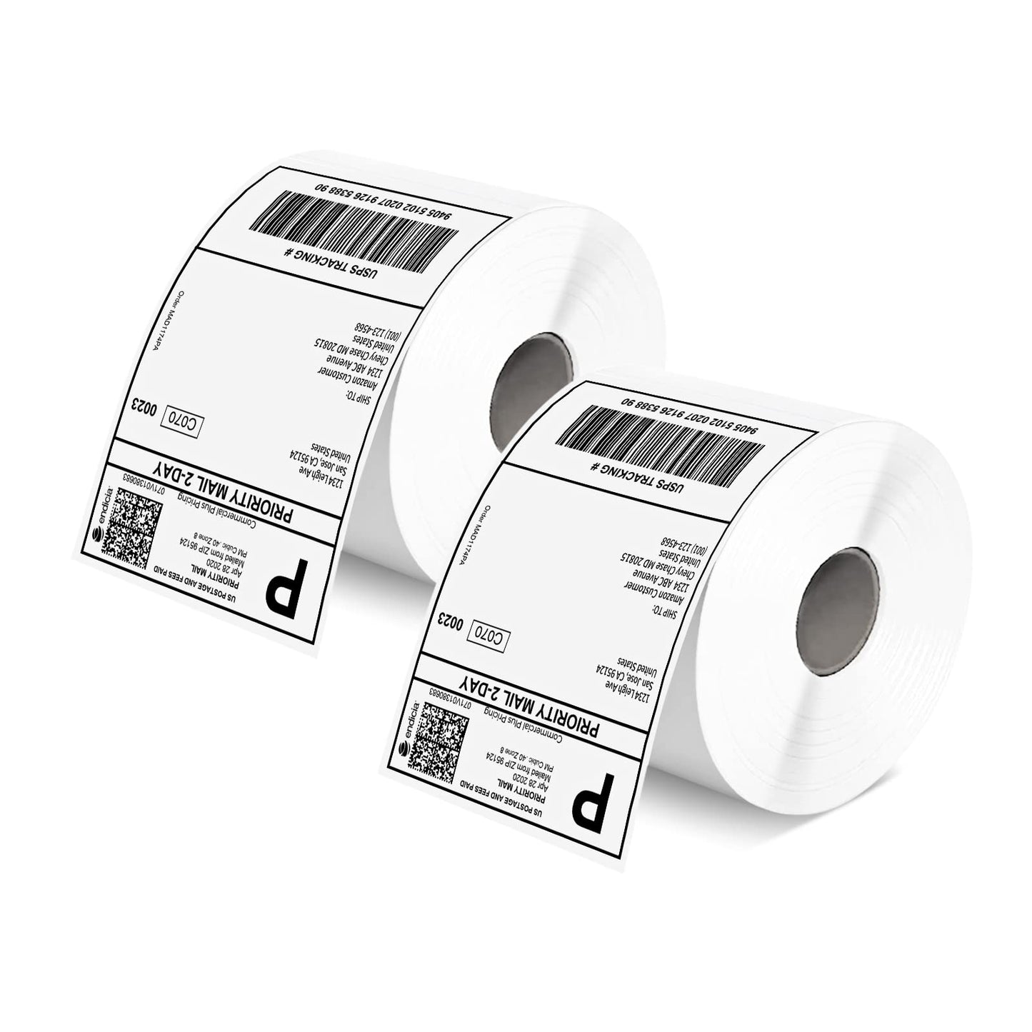 MUNBYN Thermal Direct Shipping Labels (Pack of 500, 4x6 Labels Per Roll) - Commercial Grade