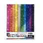 Glitter Paper for Arts and Crafts, Scrapbooking, 11" X 14", Assorted, 10 Pcs
