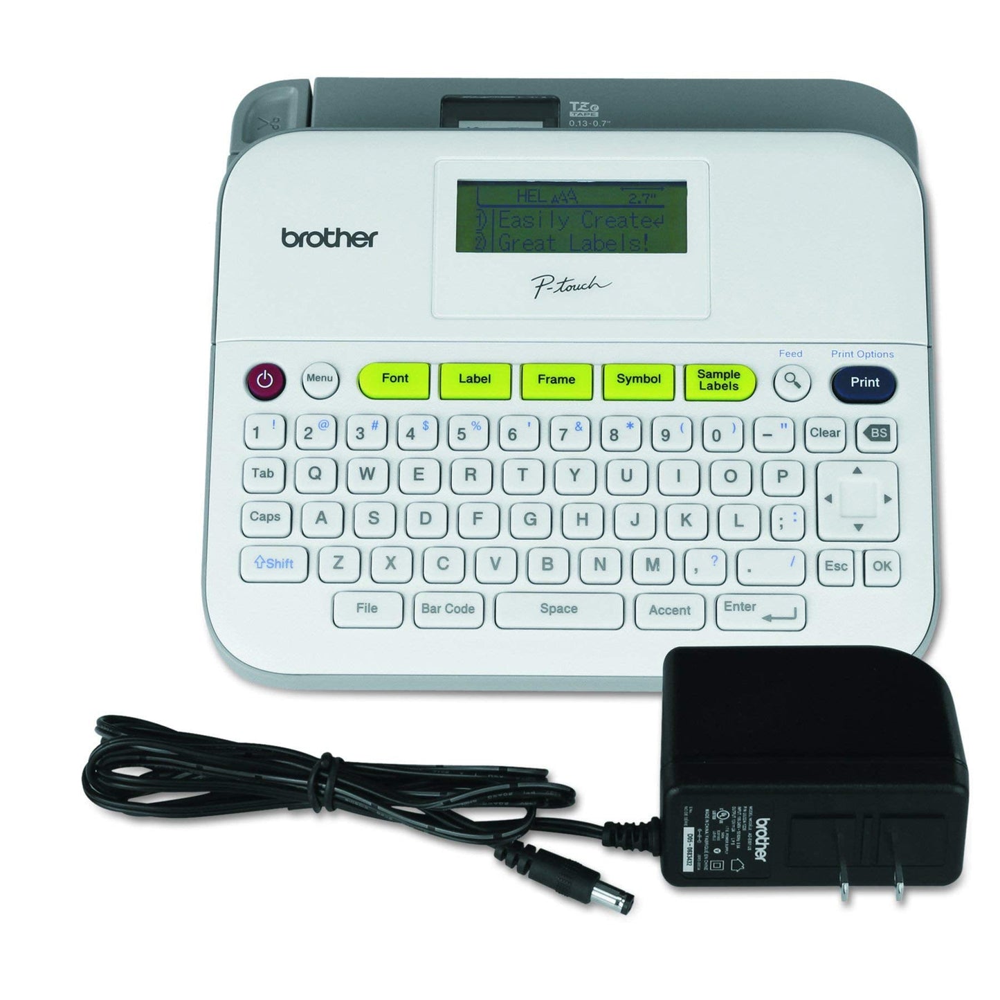 Brother P-Touch PT-D410 Home/Office Advanced Label Maker | Connect via USB to Create and Print on TZe Label Tapes up to ~3/4 inch