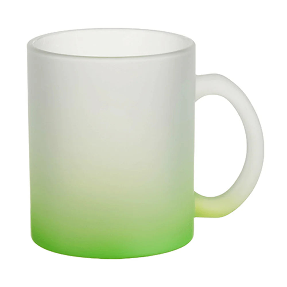 HPN Sublicraft 11 Oz. Color Gradient Sublimation Glass Mug - 36 per Case