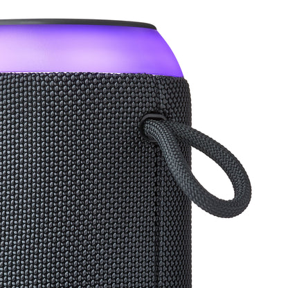 Large Rugged Speaker with Bluetooth Wireless Technology and LED Lighting, Gray