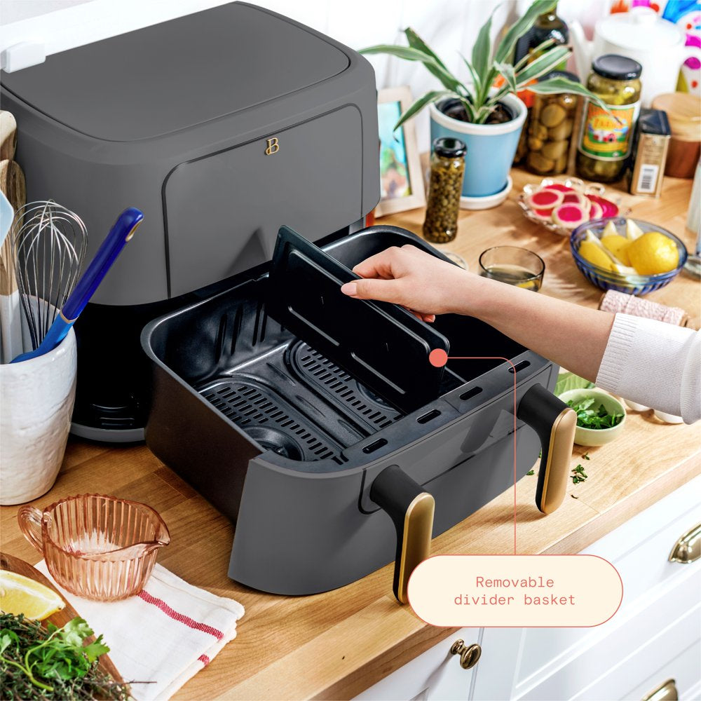 9QT Trizone Air Fryer, Oyster Grey by Drew Barrymore