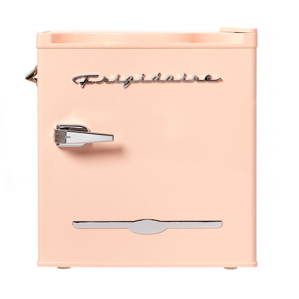 1.6 Cu Ft. Retro Compact Refrigerator with Side Bottle Opener, Coral