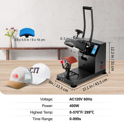 VEVOR 16x20 Heat Press, 1700W High Pressure Clamshell Heat Press Machine for T Shirts, Large Professional Digital Control Heat Transfer Machine for Sublimation, Vinyl, Heat Transfer Projects
